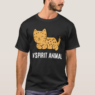 Camiseta Gato Bengala Bonito Meu Animal Espírito É Um Gato