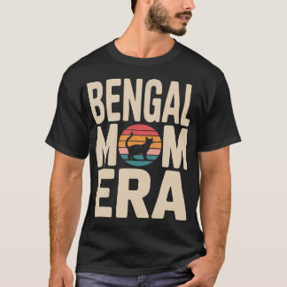 Camiseta Gato Bengala Mãe Era Retro Bengala