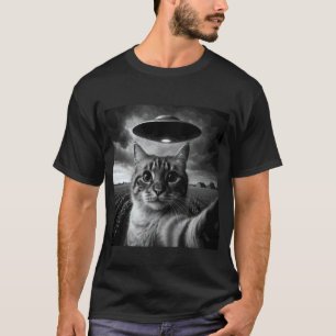 Camiseta Gato Birmanê Selfie com OVNI