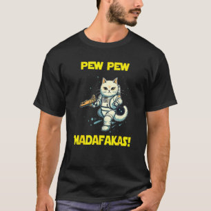 Camiseta Gato Birmanês Astronauta Espacial Pew Madafakas 2