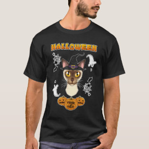 Camiseta Gato Birmanês I Feliz Halloween
