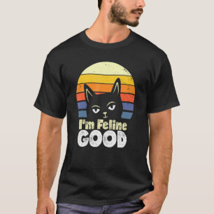 Camiseta Gato Bom Im Feline Pôr do Sol