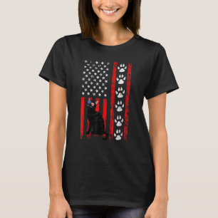 Camiseta Gato Bombay 4 de Julho Patriótico Bandeira America