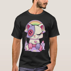 Camiseta Gato Boneca Voodoo Assustador Triste Menhera Paste