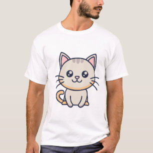 Camiseta gato bonito