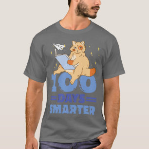 Camiseta Gato Bonito 100 Dias Mais Inteligente