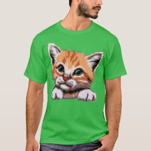 Camiseta Gato Bonito Adorável 3
