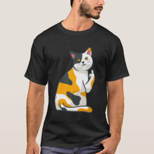 Camiseta Gato Bonito, Animais Que O Viram Do Meio