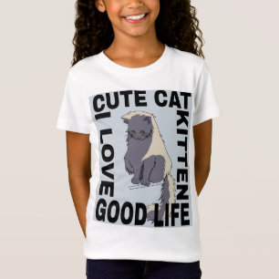 Camiseta Gato bonito, boa vida