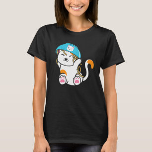 Camiseta Gato Bonito com Bolsa de Noodle sobre Gatos de Com