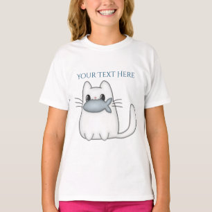 Camiseta Gato bonito com o prêmio Peixe
