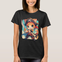 Gato Bonito Como Anime Kawaii Pirata
