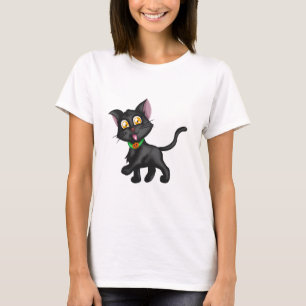 Camiseta Gato Bonito de Halloween