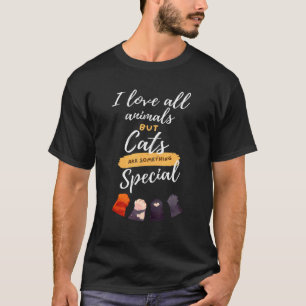 Camiseta Gato Bonito E Proprietário De Gato Pinças De Gatin