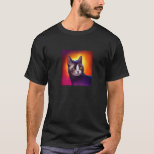 Camiseta Gato Bonito Face Gatinho Gatinho Gatinho Felino Mi