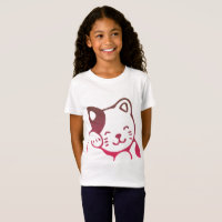 Camiseta Gato Bonito Meninas