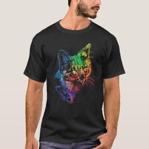Camiseta Gato Bonito Para Adoção Colorida De Gatinhos De Ga