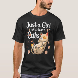Camiseta Gato Bonito Para Raparigas Meninas Crianças Gatinh