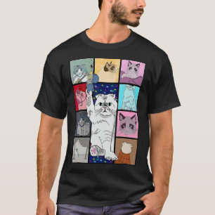 Camiseta Gato Bonito Purificando No Meu Colo Porque Me Ama 