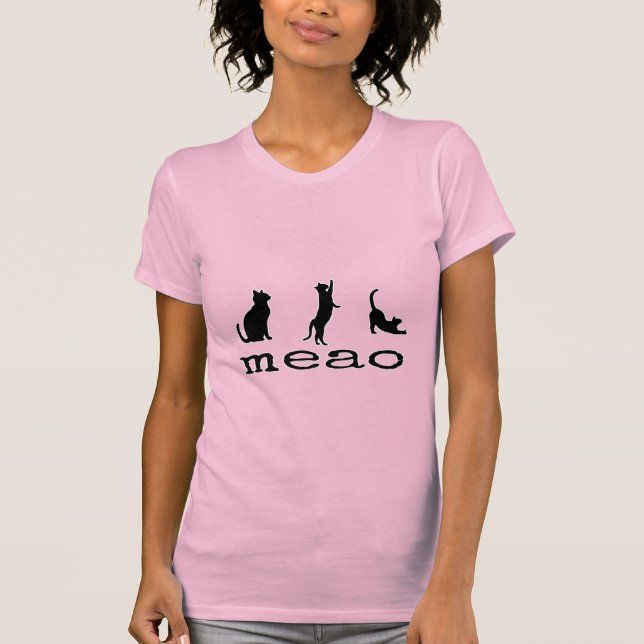 Camiseta "Gato Bonito Tee Mãe - Na moda e Cozy para cada Ga (Frente)