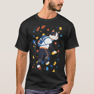 Camiseta Gato Bouldering Escalada de Rocha Divertida Climbe