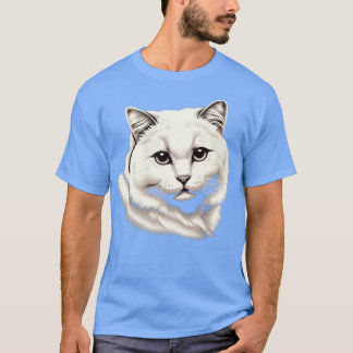 CAMISETA GATO BRANCO ADORÁVEL