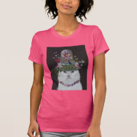 Gato Branco com Ursa de Borboleta