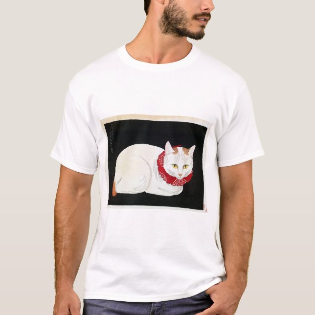 Camiseta Gato Branco Takahashi Shomtei (Frente)