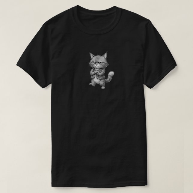 Camiseta Gato Bravo (Frente do Design)