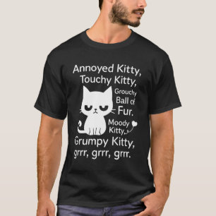 Camiseta Gato Bravo Amante de Gatinhos Atitude Divertida Ca