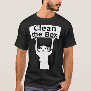 Camiseta Gato Bravo Limpa Caixa Gatinholim Adoptar Proibido