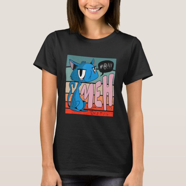 Camiseta Gato Bravo Meh (Frente)