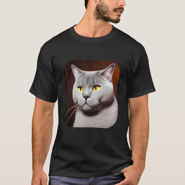 Camiseta Gato British Shorthair (Frente)