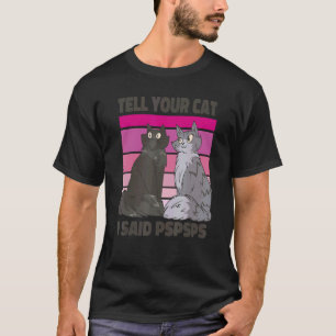 Camiseta Gato Ca Eu Disse Psps Gato Vintage