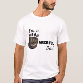 Camiseta Gato/Cachorro As patas de texto da mãe adicionam a