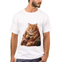 Camiseta Gato Café Aconchegante