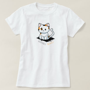 Camiseta Gato Calico Adorável Ameaça