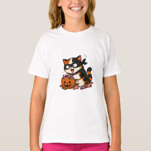 Camiseta Gato Calico Ladrão de Doces Fofo