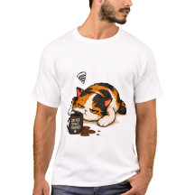 Gato Calico Mal-humorado - Falou Café