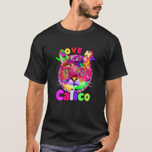 Camiseta Gato Calico Mikeneko Gato Ricolor Gatinho Mamãe e