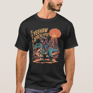 Camiseta Gato Caligrafia Retro Dinossauro Erupção Vulcânica