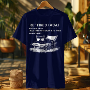 Camiseta Gato Cansado - Fui Cansado Ontem E Novamente Hoje