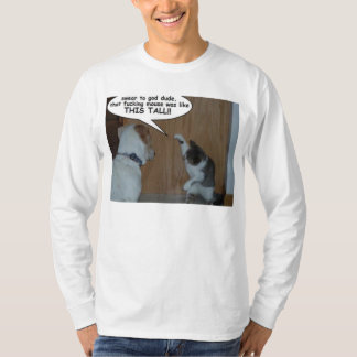 Camiseta Gato/cão engraçados
