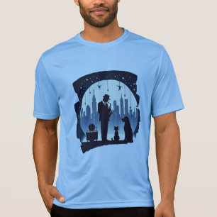 Camiseta Gato, cão, jazz