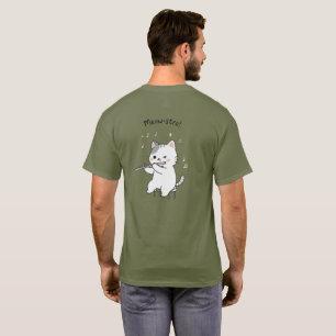 Camiseta Gato Caprichoso Tocando Flauta