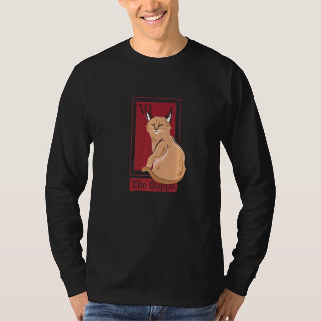 Camiseta Gato Caracal De Gato De Loteria Mexicana (Frente)