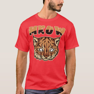 Camiseta Gato Caracal Engraçado Caramelo Rosto Casaco Anima