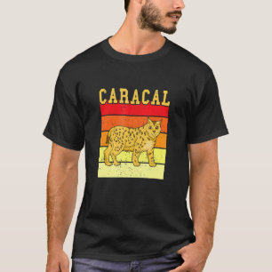 Camiseta Gato Caracal Retro Vintage Animal Selvagem Gato Li