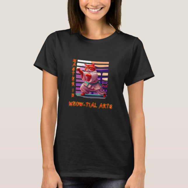 Camiseta gato caratê (Frente)
