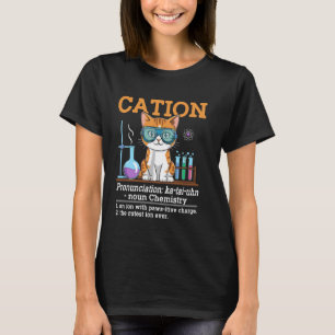 Camiseta Gato catião química divertida professor de química